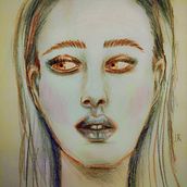 influencer. Traditional illustration, and Pencil Drawing project by Lorena Rueda - 11.26.2023