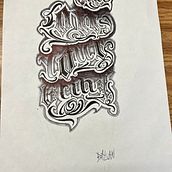 My project for course: Tattoo Lettering. Projekt z dziedziny  Kaligrafia, T, pografia i Projektowanie tatuaż użytkownika alan22663 - 16.08.2023