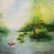 My project for course: Atmospheric Landscapes in Watercolor . Fine Arts, Painting, and Watercolor Painting project by Van Nguyen Khanh - 11.26.2023