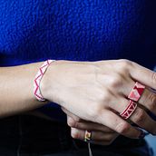 My project for course: Beaded Jewelry Design: Weave Elegant Patterns. Accessor, Design, Arts, Crafts, Jewelr, Design, and Fiber Arts project by Ezgi Arıncı - 11.26.2023