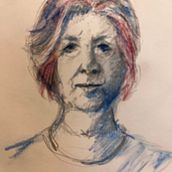 My project for course: Watercolor Portrait Sketchbook. Painting, Watercolor Painting, Portrait Drawing, and Sketchbook project by lilylynn - 11.27.2023