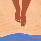 Los pies en la arena. Projekt z dziedziny Pisanie, Stor, telling, Ilustracje dla dzieci, Kreat, wne zabaw, z dziećmi, Narracja, Beletr, st, ka, Kreat, wne pisanie i Literatura dziecięca użytkownika Wilson Santibañez Ramirez - 28.11.2023