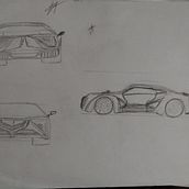dibujos de coches que imagino . Sketching, and Automotive Design project by Romell Durand - 11.28.2023