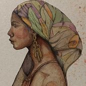 Mi proyecto del curso: Retrato ilustrado en acuarela. Traditional illustration, Fine Arts, Painting, Drawing, Watercolor Painting, Portrait Drawing, and Artistic Drawing project by Lucía Peláez - 11.28.2023
