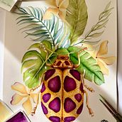 Mi proyecto del curso: Acuarela botánica: pinta el mundo natural . Seni Rupa, Lukisan, Lukisan Cat Air, Ilustrasi Botani & Ilustrasi Naturalistik proyek oleh Anna Doroteo - 11.28.2023