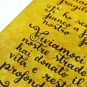 Letters in calligraphy. Calligraph project by Elisa Angelini - 11.28.2023