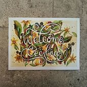 Welcome Cecilia. Calligraph, and Watercolor Painting project by Elisa Angelini - 11.28.2023
