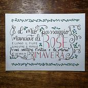 Lettering composition (song 'Il sogno di un buffone'). Lettering, H, and Lettering project by Elisa Angelini - 11.28.2023