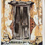 PUERTA. Watercolor Painting project by Estel Baldó - 11.28.2023