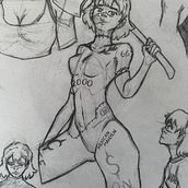 Amix, Corpxy y Graff. Traditional illustration, Character Design, Comic, and Pencil Drawing project by Edgard Allen - 11.28.2023