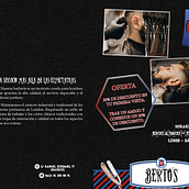 Proyecto Barbería. Creación de Logotipo y Díptico.. Advertising, and Design project by Alberto Fernández González - 11.28.2023