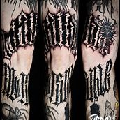 Aprendizaje del curso aplicado a mi estilo de dark lettering. Lettering, and Tattoo Design project by Merlin Hernandez Bernal - 11.29.2023