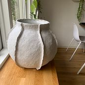 Lelijke grote vissenkom wordt mooie vaas/bloempot . Seni, Kerajinan, Desain Produk, Kerajinan Kertas, Dekorasi, Keramik, DIY, Upc, Dan cling proyek oleh flooreboor - 11.29.2023