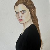 My project for course: Watercolor Portrait from a Photo Ein Projekt aus dem Bereich Traditionelle Illustration, Aquarellmalerei und Porträtzeichnung von Nichole Chimenti - 29.11.2023