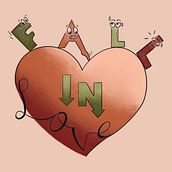Fall in Love . Un progetto di Design digitale, Graphic design, Illustrazione tradizionale e Character design di Dani Ramsey - 29.11.2023