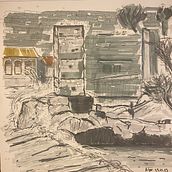 My project for course: Expressive Architectural Sketching with Colored Markers. Sketching, Drawing, Architectural Illustration, Sketchbook & Ink Illustration project by Alper KANBUR - 11.29.2023