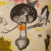 My project for course: Creative Notebook: Experiment with Collage, Stamps, and Decoupage. Traditional illustration, Collage, Paper Craft, and Sketchbook project by Alexandra - 11.30.2023