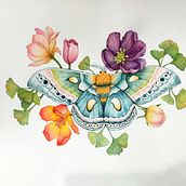 My project for course: Naturalist Illustrations with Watercolors: Drawing and Composition. Un proyecto de Ilustración tradicional, Dibujo, Pintura a la acuarela e Ilustración naturalista				 de anas_lriati - 30.11.2023