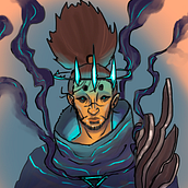 Old Drawing of Ruined Yasuo. Concept Art project by gabrielmubo - 11.30.2023