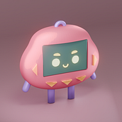 Meu projeto do curso: Criação de personagens Kawaii em 3D com Blender. Ilustração tradicional, Design de personagens, Ilustração digital, Modelagem 3D, e Mangá projeto de Eduarda - 30.11.2023