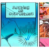 Cómic : Sexting en Cuarentena. . Comic, and Digital Illustration project by Ondina García Santos - 03.14.2020
