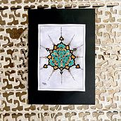 My second try at making an Islamic biomorphic pattern.. Een project van Schilderij van Khansa Tahir - 02.12.2023