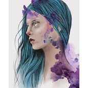 Mein Abschlussprojekt für den Kurs: Illustriertes Porträt mit Procreate Ein Projekt aus dem Bereich Traditionelle Illustration, Vektorillustration, Digitale Illustration und Porträtzeichnung von angrboda - 02.12.2023