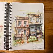 My project for course: Expressive Architectural Sketching with Colored Markers. Sketching, Drawing, Architectural Illustration, Sketchbook & Ink Illustration project by brandon_jacobs - 12.02.2023