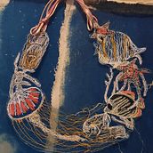 My project for course: Embroidery with a sewing machine. Accessor, Design, Fashion Design, Embroider, Sewing, Fiber Arts, Botanical Illustration, and Textile Design project by Aimee Spencer - 11.27.2023
