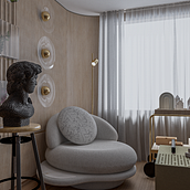 Estudio. Un progetto di Design, ArchVIZ, Postproduzione fotografica, 3D, Architettura, Architettura d'interni e Interior design di Tatiana Marcela Rondón Santos - 05.05.2023