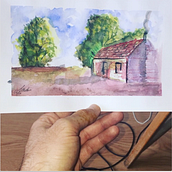 Dibujos varios en acuarela. Drawing, and Watercolor Painting project by Alberto Jaenes Martinez - 12.03.2023