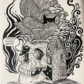 My project for course: Dreamlike Illustration: Draw Your Imagination. Traditional illustration, Drawing & Ink Illustration project by Samuel Parker - 12.03.2023