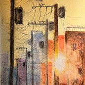 Mon projet du cours : Peinture expressive à l'aquarelle : illustrations captivantes. Fine Arts, Painting, and Watercolor Painting project by sylviane_lanthier - 12.01.2023