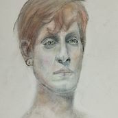 Mi proyecto del curso: Retrato realista al pastel tiza Ein Projekt aus dem Bereich Traditionelle Illustration, Bildende Künste, Zeichnung, Porträtzeichnung und Realistische Zeichnung von MARCOS AURELIO CAVALCANTE - 04.12.2023