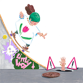 La petite Dame Cassée. Ein Projekt aus dem Bereich Malerei, Zeichnung, Gouachemalerei, Kinderillustration und Traditionelle Illustration von Benjamin Malet - 04.12.2023