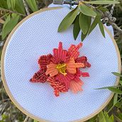Mi proyecto del curso: Bordado en doble bastidor con puntadas en relieve. Embroider, and Textile Design project by ROSA G - 12.04.2023