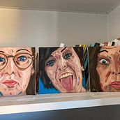 Meu projeto do curso: Retrato com pintura a óleo: explore luz e sombras. Un progetto di Belle arti, Pittura e Pittura ad olio di sandra.mega - 04.12.2023