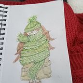 SCARF. Un progetto di Illustrazione tradizionale, Bozzetti, Creatività, Disegno e Sketchbook di Louise Hatherall - 04.12.2023
