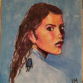 My project for course: Expressive Oil Portraiture: Explore the Alla Prima Technique. Un proyecto de Bellas Artes, Pintura y Pintura al óleo de Ismini Mylona - 04.12.2023