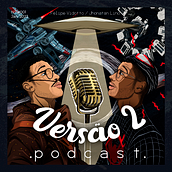 "Versão 2" - Podcast Cover Artwork. Un projet de Illustration numérique, Podcast , et Publicité de Felipe Vidotto - 04.12.2023