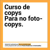 Copywriting for Copywriters. Un projet de Publicité, Cop, writing, Stor, telling , et Communication de navesdefuturo - 05.12.2023