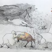 Hoedje op en hoedje af en jij plukt een bloem. Escrita e Ilustração infantil projeto de Clasien de l'Ecluse - 05.12.2023