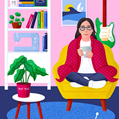 Mein Abschlussprojekt für den Kurs: Farbenfrohe digitale Illustrationen mit Procreate. Un proyecto de Ilustración tradicional, Dibujo, Ilustración digital y Dibujo digital de Sabrina - 06.12.2023