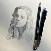 My project for course: Fundamentals of Portrait Drawing with Pencil. Un projet de Beaux Arts, Dessin au crayon, Dessin, Dessin réaliste , et Dessin artistique de aestheral - 06.12.2023