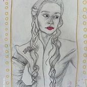 Daenerys Targaryen. Un proyecto de Bocetado, Ilustración tradicional y Sketchbook de livisu - 06.12.2023