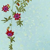 An Illustration of Passion Fruit Flowers to be used for a Wedding Card. Graphic Design, and Traditional illustration project by Sowmya Ravi - 12.07.2023