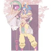 La bruja y la arquera. Character Design, Sketching, Drawing, Sketchbook, and Digital Illustration project by Leslie Salas - 12.07.2023