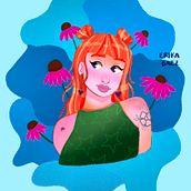 Mi proyecto del curso: Retrato de personajes estilo cartoon con Procreate Ein Projekt aus dem Bereich Design von Figuren, Digitale Illustration, Digitale Zeichnung und Digitale Malerei von erikabaezs - 07.12.2023