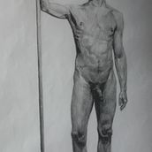 My project for course: Realistic Human Figure Drawing. Traditional illustration, Fine Arts, Sketching, Pencil Drawing, Drawing, Realistic Drawing, and Figure Drawing project by Leonardo Tovar Lara - 12.07.2023