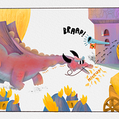 My project for course: Children's Book Illustration: A story in a moment. Un proyecto de Ilustración tradicional, Dibujo, Ilustración infantil, Pintura acrílica, Álbum ilustrado						 y Dibujo con lápices de colores de hello_424411 - 07.12.2023